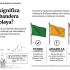 Infografía que explica el significado de las banderas verde, amarilla y roja utilizadas en las playas para informar el nivel de riesgo del mar.