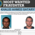 El FBI ofrece 150 mil dólares por Khalid Ahmed Satary, acusado de fraude médico millonario contra Medicare en Estados Unidos.