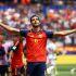 Mikel Merino celebra el gol de la clasificación de España para las Semifinales del Mundial 2026.
