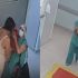 Las imágenes muestran a la empleada ingresando a la sección de maternidad a las 12:36 p.m.