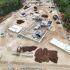 Aspecto de los trabajos constructivos del Parque de la Memoria Balam Tun,