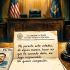 Ilustración dramática de la carta manuscrita de arrepentimiento de Ismael "El Mayo" Zambada sobre el estrado de la corte de Nueva York, con un retrato del capo de Sinaloa y el mazo del juez Brian Cogan.