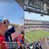 Luisito Comunica reaccionó con humor al descubrir que sus lugares estaban en la última fila del estadio.