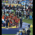Momento en el que José Manuel López observa el momento de la coronación de la Selección de España, mientras el resto de sus compeñeros de la Selección de Argentina daba la espalda.