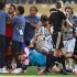 Leandro Paredes tira a Gavi, tras la final del Mundial 2026.