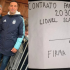 Un niño argentino hizo firmar un contrato falso a Lionel Scaloni