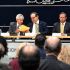 Leonardo Lomelí (centro), durante la presentación de las resoluciones de la Comisión Técnica encargada de revisar el proceso.
