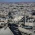 Una vista general muestra la destrucción en Khan Yunis, en la Franja de Gaza