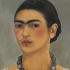 Detalle de 'Autorretrato con collar', de Frida Kahlo, una de las 30 obras de la Colección Gelman Santander que cuentan con Declaratoria de Monumento Artístico.