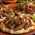 Deliciosos volcanes de arrachera con chorizo y mucho queso