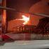 El impacto desató un incendio en la válvula superior de la cúpula de un tanque criogénico que supuestamente se encontraba fuera de operación.