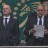 Víctor Montagliani y Gianni Infantino durante la Copa del Mundo 2026
