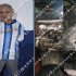 Hombre de 54 años aparece sonriendo en una fotografía junto a imágenes de vehículos dañados por un incendio en Tláhuac.