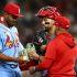 Hancel Rincon recibió la reprimenda de un umpire por usar la gorra de lado.