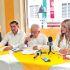 Integrantes del Sindicato de Trabajadores del IPE, en conferencia del 9 de septiembre de 2026.