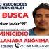 Ficha de búsqueda de Francisco Javier “N”, identificado también con los alias “El Trompas” y/o “Paco”