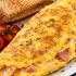 Receta de omelette de jamón, tocino y papa