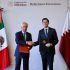 El secretario de Relaciones Exteriores, Roberto Velasco, recibió este jueves al ministro de Estado para Asuntos Exteriores de Qatar, Sultan bin Saad Al-Muraikhi.