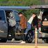 Lionel Messi arribó junto con su esposa y sus tres hijos