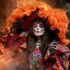 Mujer catrina en Día de Muertos.