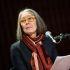 Canadian poet Anne Carson performs her work "Antigonick" at the Moderna Museet art gallery in Stockholm, Sweden, on May 8, 2015. Photo: Pontus Lundahl / TT This text is auto translated