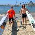 Los surfistas australianos Jake y Callum Robinson y del estadounidense Jack Carter Rhoad