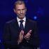 Aleksander Čeferin durante una de sus apariciones como presidente de la UEFA.