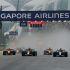La arrancada de la sprint de Singapur se dio en condiciones de pista mojada.