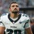 Will Shipley en un partido con el uniforme de los Eagles