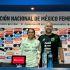 Kenti Robles y Pedro López antes de enfrentar a Jamaica en amistoso.
