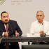 Luis Eduardo Flores Barrios, titular de la Fiscalía de Investigación de Delitos de Alto Impacto, y Fernando Blumenkron Escobar, fiscal estatal.
