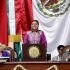 Clara Brugada, jefa de Gobierno de la Ciudad de México, durante la presentación de su Segundo Informe de Gobierno.