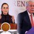 La presidenta Claudia Sheinbaum en conferencia de prensa junto a Leonel Cota Montaño, tras confirmar su salida de la Subsecretaría de Agricultura.