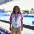 Maria Jose Alcala President of the Mexican Olympic Committee during the game Cuba vs (and) Mexico, as part to Waterpolo Womens - Preliminary Round, Central American and Caribbean Games Santo Domingo 2026, at Juan Pablo Duarte Aquatic Center, on July 24, 2026, Santo Domingo, Dominican Republic.