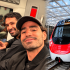 Antonio Briseño compartió en Instagram su viaje con Luan García y Bruno Méndez en el Tren Interurbano.