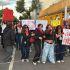 La protesta que inició minutos antes de las 13:00 horas, concluyó sin incidente alguno a las 17:30