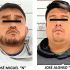 José Miguel N y José Alonso N, jefes policiacos zacatecanos detenidos.