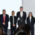 La presidenta Claudia Sheinbaum acompañada de representantes del gobierno y de AMPIP en la presentación de proyectos de inversión.