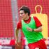 Gilberto Mora volvió a los entrenamientos y ya portó los botines de Lionel Messi