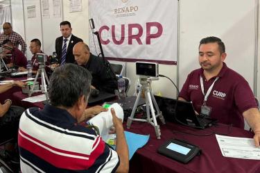 Módulo en que se trámita la CURP Biométrica. (X/@R2D2ARCE)