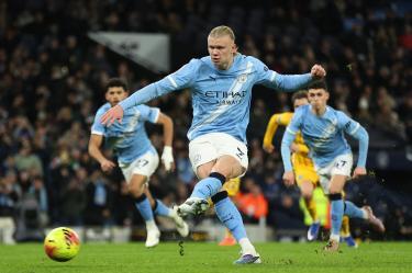 Erling Haaland marcó el único gol del City.