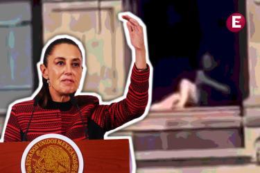Mujer que fue captada tomando el sol desde Palacio Nacional fue sancionada:  Sheinbaum