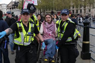 La Policía Metropolitana confirmó en X que 523 personas fueron detenidas el sábado en Londres por mostrar apoyo a Palestina.