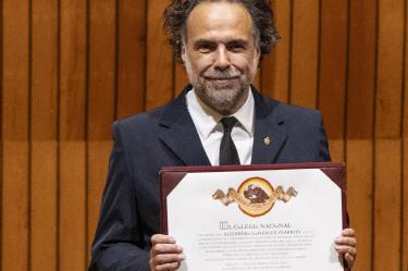 Ciudad de México.26 mayo 2026.Alejandro Gonzlez Iñarritu / Ceremonia de ingreso del cineasta Colegio Nacional.Foto: Eduardo Jiménez Fernández