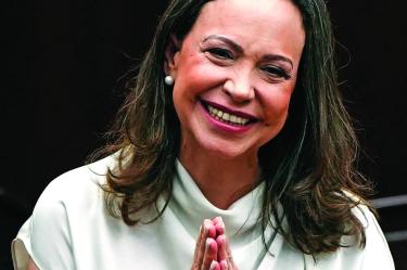 El propósito central en esta negociación es lograr la realización de una elección presidencial libre, transparente y soberana.” María Corina Machado, líder opositora venezolana
