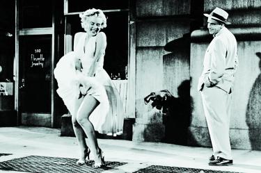 Marilyn Monroe en La comezón del séptimo año.