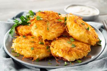 Receta de papa hash brown para el desayuno