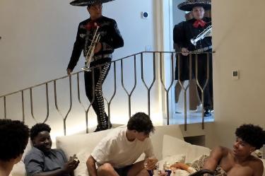 Con mariachi le festejaron su cumpleaños al hijo mayor de Cristiano Ronaldo