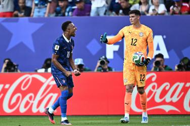 El gesto de burla de Mbappé contra Orlando Gill