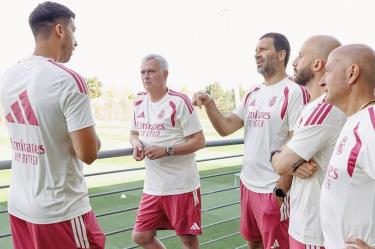 Mourinho comenzó a trabajar con el Real Madrid